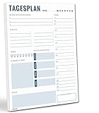 blaash® Tagesplaner Block DIN A4 | 50 Seiten Planer für Aufgaben, Termine, Notizen & Ideen |...