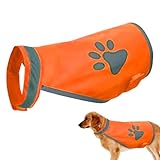 Gelbe Sicherheitsweste für Hunde mit Loch für die Leine | Doggie Style Store Yellow Hi-Vis | Gut...