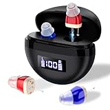 Hermhoffer Cic Hörhilfe Pro –Störlärmunterdrückung, 16-24h Akkulaufzeit + Ladestation, fast...