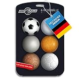 GOODS+GADGETS 6X Stück Speedball Profi Kickerbälle für Tischfussball Tischkicker Kicker-Ball Set...