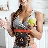 Bodi-Tek Ab Trainer EMS Abs Stimulator & Toning Belt Bauchmuskel-Toner, Schwarz, Einheitsgröße