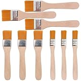 9 Stück Kleine Pinsel Set - Maler, Lack, Lasur, Flach, Lackier für Gemälde, DIY, Entstauben...