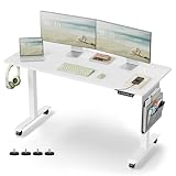 VASAGLE Höhenverstellbarer Schreibtisch elektrisch, 60 x 140 x (72-120) cm, stufenlos verstellbar,...