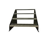 Freistehende Standtreppe Stahltreppe 4 Stufen/Breite 60cm Höhe 84cm Anthrazitgrau/Stabile...