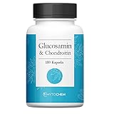 Phytochem Glucosamin und Chondroitin 180 Kapseln, hochdosiert, 2700 mg pro Tagesdosis, ohne...