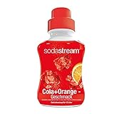 SodaStream Sirup Cola-Orange, Ergiebigkeit: 1x Flasche ergibt 12 Liter Fertiggetränk, Cola-Mix...