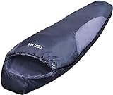 EXPLORER LIGHT 600 Schlafsack ultraleicht klein warm 210 x 75 cm Mumienschlafsack Hüttenschlafsack...