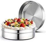 Beasea Kuchenformen, 25,4 cm, groß, Edelstahl, rund, Käsekuchen, Chiffon, Form für hausgemachte...