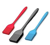 Amazon Brand – Umi - Silikonpinsel, Backpinsel, Grillpinsel, Ölpinsel - 230 Grad - 3er Pack, 1...