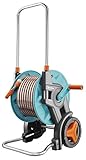 Gardena 8001-20 Classic Schlauchwagen 60 TS Set; mit drehbarer Anschlussachse; stufenlos...