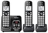 Panasonic Erweiterbares schnurloses Telefonsystem mit Link2Cell Bluetooth, Sprachassistent,...