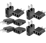 Reiseadapter 10 Stück, EU to US Adapter, Reiseadapter USA Adapter Steckdose Konverter Reisestecker...