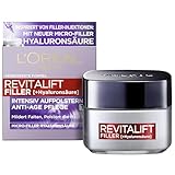 L'Oréal Paris Hyaluron Tagescreme, Anti-Aging Gesichtspflege mit Micro-Filler Hyaluronsäure für...