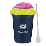 Magic Freez Slushy Maker - Becher mit Strohhalm und Löffel - Cup für Eis Selber Machen - Tragbarer...