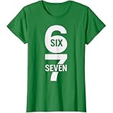 Herren 67 Tshirt Six Seven Meme T Shirt Locker Oberteil Casual Tops Sommer Sportshirt Fashion...
