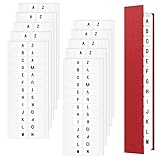 260 Stück Index Tabs Selbstklebende Register A-Z Alphabetische Registerregister, Transparente...