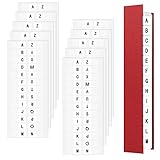 260 Stück Index Tabs Selbstklebende Register A-Z Alphabetische Registerregister, Transparente...