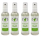 WcWunder WC Pure Toilettenduft, Toilettenparfüm, Geruchsblocker PET-Flasche (Lemongras, 4 x 100ml)