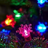 Lights4fun 15m 150er LED Retro Weihnachtsbaumlichterkette Koppelbar außen und innen bunt...