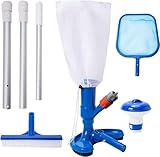 PoolyPoly Pool Maintenance Kit, Poolsauger Bodensauger, Pool Zubehör, Pool Reinigungsset 5-Teilig -...