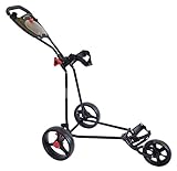 Bullet 5000 Deluxe Golftrolley mit 3 Rädern, schwarz