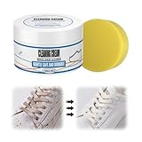 Schuhcreme weiß, 2024 Upgrade Lederseife-Sneaker Reiniger Shoe Wax Eco, Schuhwachs zur...