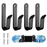 Skateboard Wandhalterung, Snowboards Wandregal Display Rack, Skihalterung Wand, Deck Ski Halterung,...