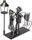 ito electronics Laterne Flaschenhalter LIEBESPAAR Tanzpaar Hochzeit Geschenk Herz Weinflaschenhalter...