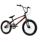 HX Pro 20-Zoll Aluminium BMX Race Bike, Schwarz und Orange