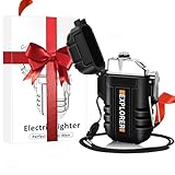 Coquimbo Geschenke für Männer, Feuerzeug Elektrisch Winddicht Lichtbogen Feuerzeug USB Aufladbar...