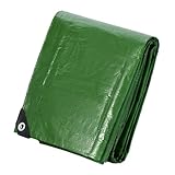 Velway Abdeckplane Gewebeplane 100g/m² grün - 3m x 4m=12m² Wasserdicht Campingzelt-Bodenplane...