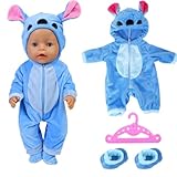 Puppenkleidung für Baby Puppen, Blau Puppenkleidung, Kleidung Outfits für Baby Puppen, Puppe...
