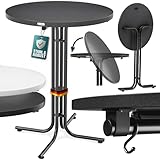 Casaria® Stehtisch Klappbar Outdoor Gastro Bistrotisch 2X Haken Ø 70 cm Rund Witterungsbeständig...