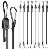 Spanngummi Mit Karabiner Haken Verstellbar, 120 cm Gummispanner Mit Haken GepäCkspanner zur...