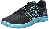 Kempa Herren Attack Two 2.0 Handballschuh, Schwarz/Aqua, 42 EU