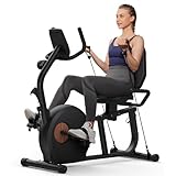 MERACH Liegeergometer für Zuhause mit 8 Verstellbaren Widerstandsstufen, Exklusiver...