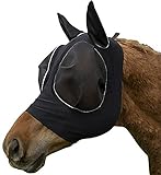 Fliegenmaske für Pferde, Pony-Maske mit Augen und Ohren, atmungsaktiv, glatt, elastisch,...