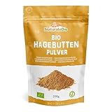 Hagebuttenpulver Bio 200g. Rohkostqualität, Natürlich und rein aus ganzen biologischen...