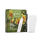 Pflanzenschilder 120x Plastik Scharf - Premium Pflanzenetiketten im Set mit Stift - Pflanzenschilder...