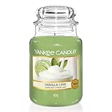 Yankee Candle Duftkerze im Glas (groß) | Vanilla Lime | Brenndauer bis zu 150 Stunden | Perfekt zum...