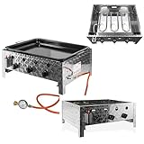 DEMA Gasbräter mit 3 Flammen – Leistungsstarker Gastrobräter für Grill & Outdoor-Küche –...