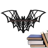 Schweberegal Fledermaus - Gothic Schweberegal, Halloween Eckregal | Schwebende Holzregale mit...