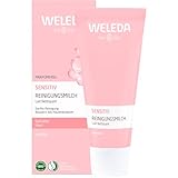 WELEDA Bio Mandel Sensitiv Reinigungsmilch, sanfte porentiefe Naturkosmetik Reinigung für sensible...