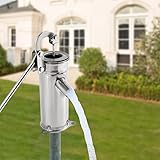 MEELRYD Manuelle Wasserpumpe Schwengelpumpe, Edelstahl Manuelle Absaugpumpe schnellere...