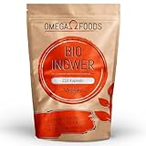 BIO Ingwer Kapseln - 210 Ingwer Kapseln Hochdosiert - Ginger Ingwer - Ingwer Kapseln BIO - vegane...