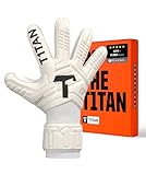 T1TAN Classic 1.0 White-Out - Torwarthandschuhe - ohne Fingerschutz - Fußballhandschuhe für...