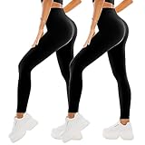 SINOPHANT 2er Pack Leggings Damen High Waist - Sportleggins Elastisch Yogahose Blickdicht Fitness...