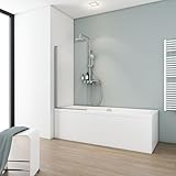 Schulte Duschwand Berlin, 70 x 120 cm, 5 mm Sicherheitsglas klar hell, alunatur, D16504 01 50,...