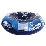 Kioriur Aufblasbarer Schlitten mit Abschleppseil – 80 cm für Schnee mit Griffen – dicker Boden,...
