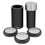 Microplane Universal Mill Edelstahlreibe mit Deckel | Ideal für Käse, Schokolade, Knoblauch,...